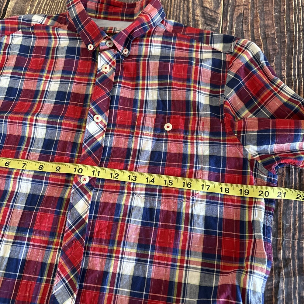 Ben Sherman Mens Multicolor Plaid Flip Cuff Button Up Shirts Size M Lot Of 2 - Picture 9 of 12
